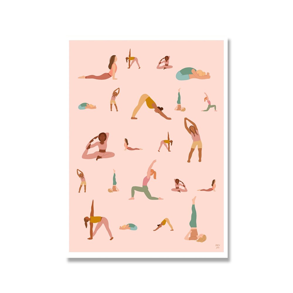 Sunset Yoga Poster 
