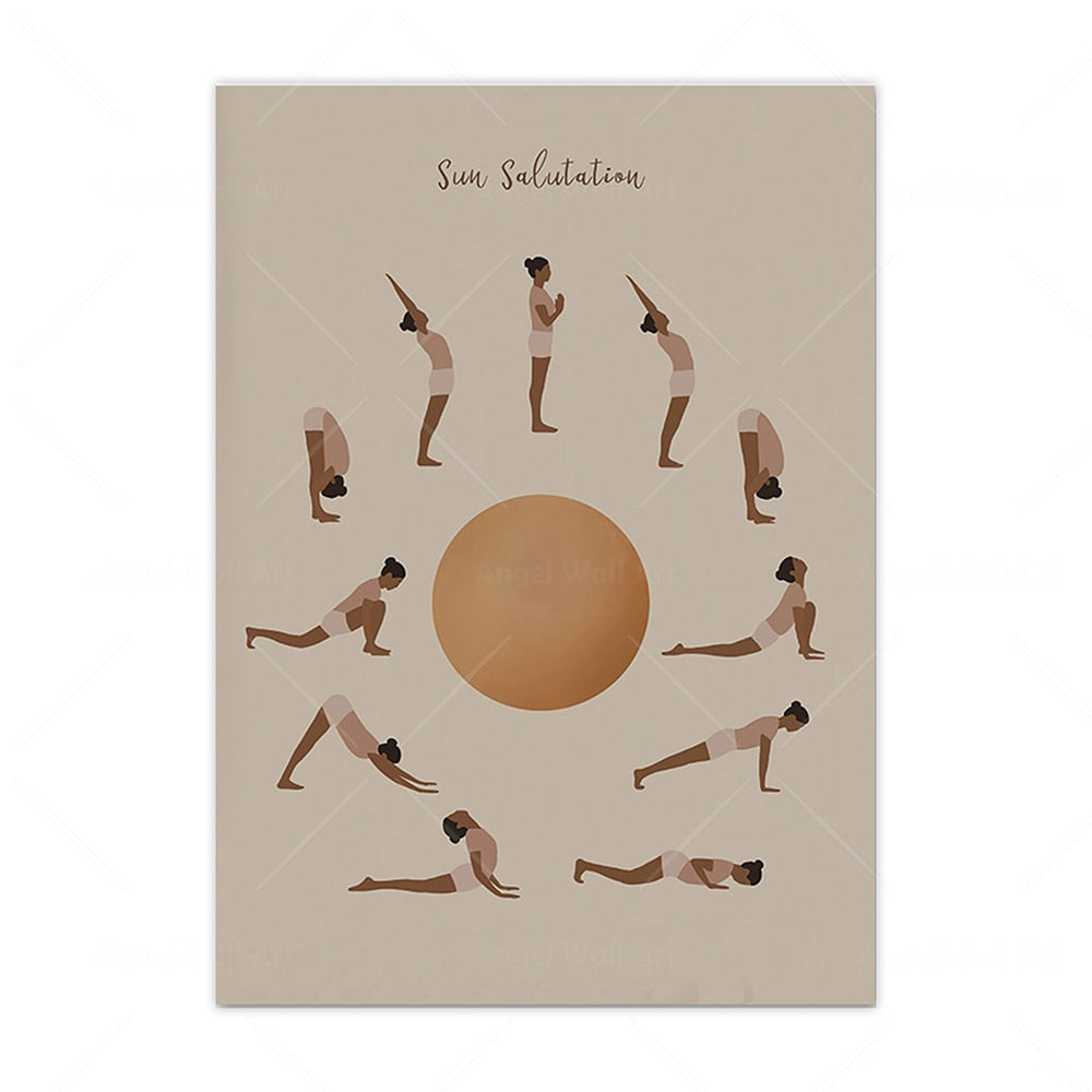 Yoga Staight the Pose Poster 